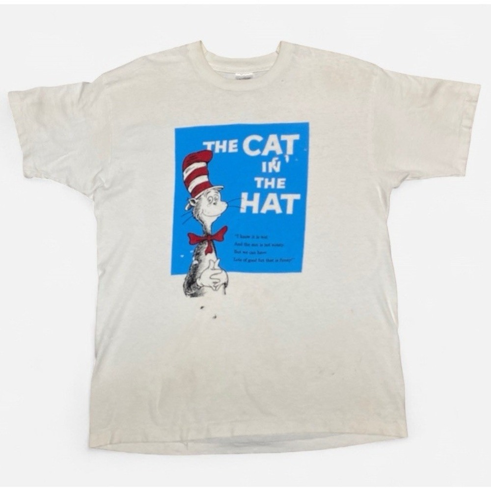 Vintage single stitch the cat in the hat graphic T-shirt